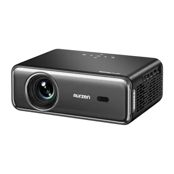 Projektors Aurzen Eazze D1 Pro — kompakts LED projektors mājai/birojam, modelis AU-PJ-AD001P-EUDG0