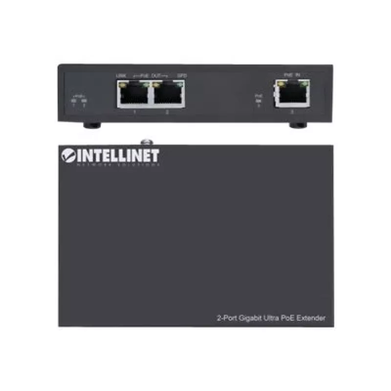 Tīkla raidītājs Intellinet 2 portu Gigabit Ultra PoE paplašinātājs