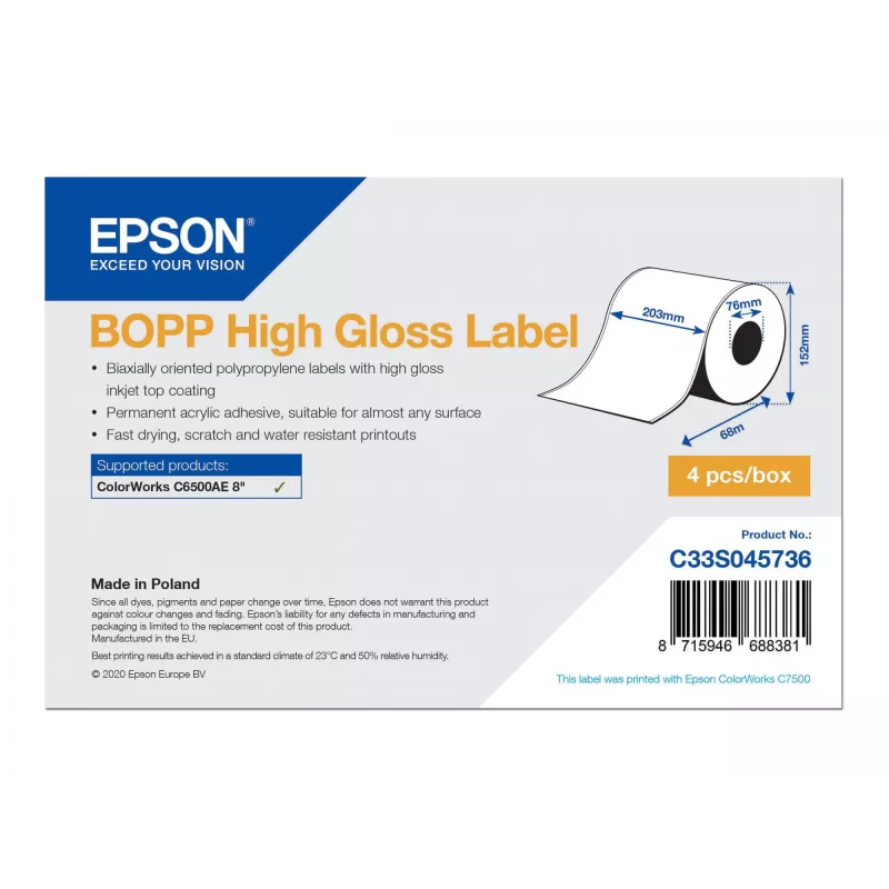 Epson C33S045736 printera uzlīmes