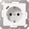Schuko kontaktligzda ar USB A1520-18CWW C tipa (A1520-18CWW)