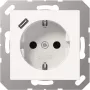 Schuko kontaktligzda ar USB A1520-18CWW C tipa (A1520-18CWW)