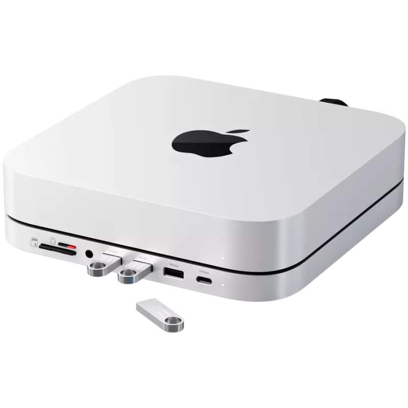 Klēpjdatoru dokstacija Satechi ST-GMMSHS vadu USB 3.2 Gen 2 Type-C balta