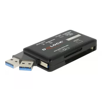 DeLOCK SuperSpeed USB karšu lasītājs CF SD Micro SD MS M2 xD 5 Gbps