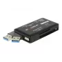 DeLOCK SuperSpeed USB karšu lasītājs CF SD Micro SD MS M2 xD 5 Gbps