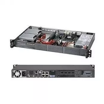 Datora korpuss Supermicro SC504-203B Mini Tower Melns