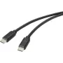 Renkforce RF-4716840 USB kabelis 1 m USB 2.0 USB A USB C melns (RF-4716840)