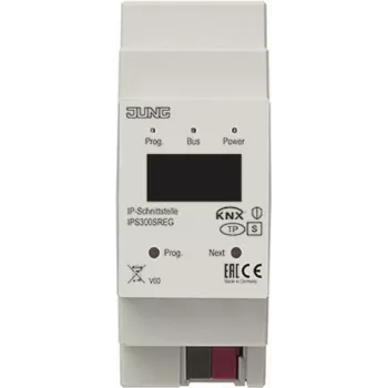 KNX IP interfeiss Jung IPS300SREG — KNX/IP tīkla vārteja ēku automatizācijai