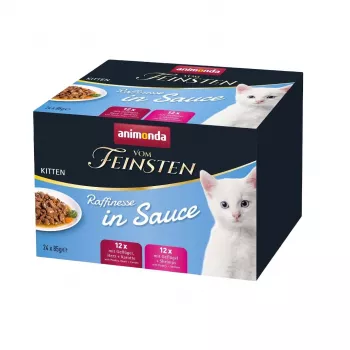 animonda Vom Feinsten Kitten Raffinesse mērcē mitrā kaķu barība 24x85 g