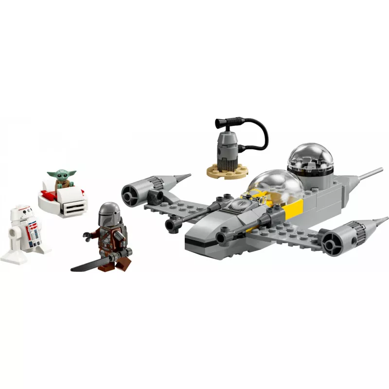 LEGO Star Wars komplekts 75410 N-1 Starfighter modelis ar 92 gab., minifigūrām Mando un Grogu