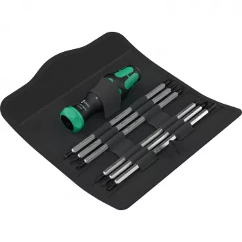 Vairāku uzgaļu skrūvgriezis Wera Kraftform Kompakt Vario RA 7 gab. 220 mm