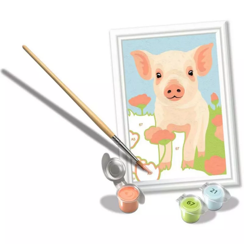 CreArt - sweet pet pig, gleznošana