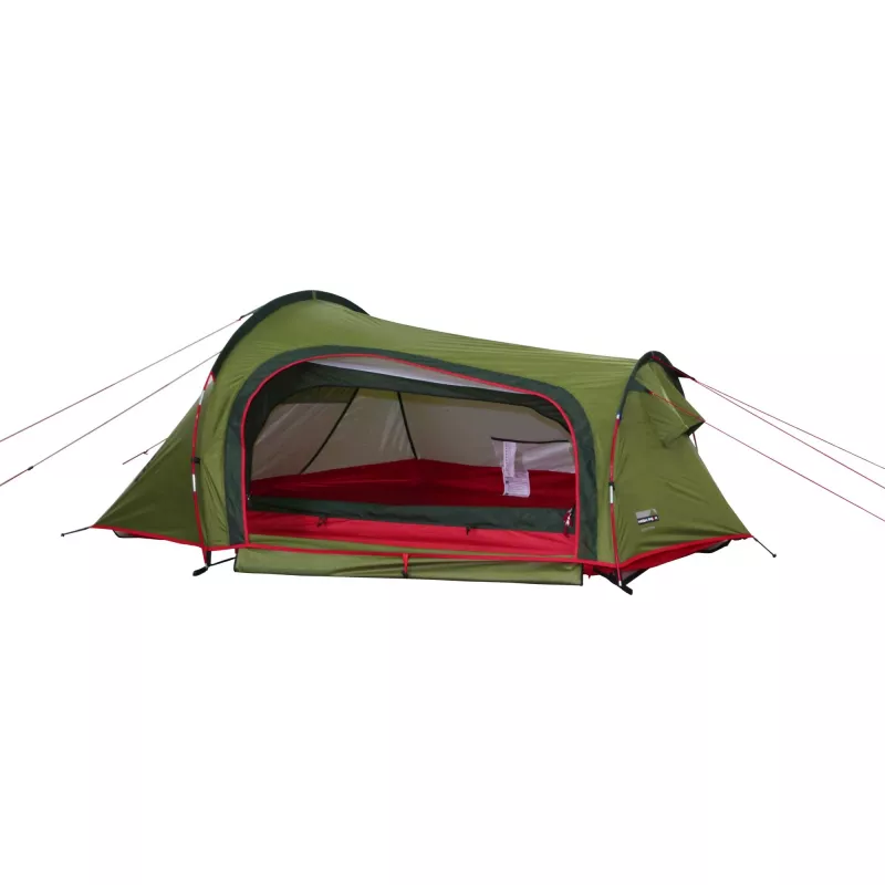 High Peak Sparrow LW kupolveida telts 2 personām Zaļa, Sarkana