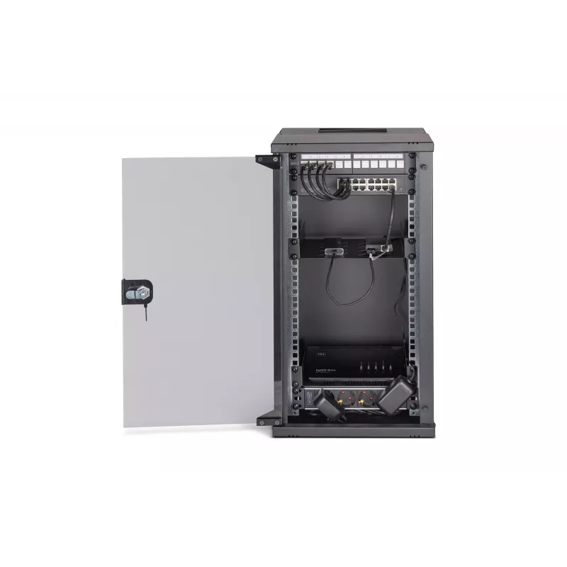 Wall mounted rack Digitus DN-49105-SET 12U 60 kg IP20