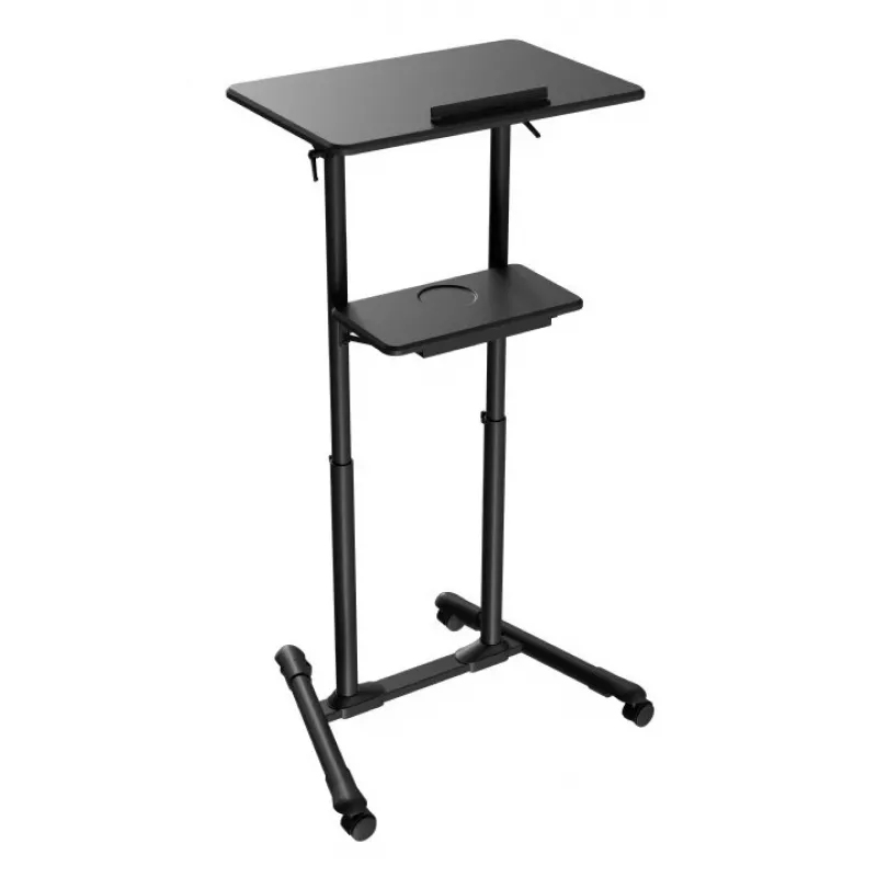 Stāvošs galds Gembird TVS-DESK-01-BK melns 20 kg 1110-1345 mm