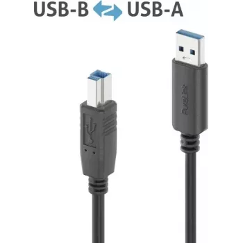 PureLink IS2301-020 augstas kvalitātes USB 3.2 USB-A USB-B kabelis - kabelis - digitālais/datu (IS2301-020)