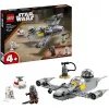 LEGO Star Wars komplekts 75410 N-1 Starfighter modelis ar 92 gab., minifigūrām Mando un Grogu