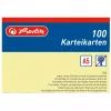 Index Card Herlitz 1150515 dzeltena 1 gab.