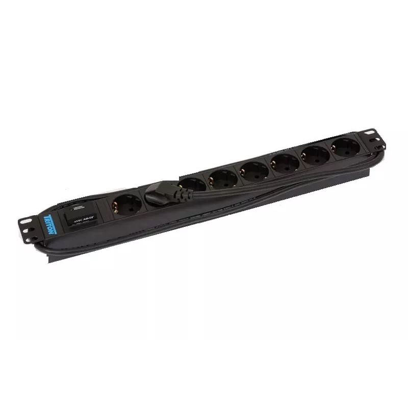 Pārsprieguma aizsargs Triton RAB-PD-X08-A1 Melns 8 maiņstrāvas rozetes 230V 2m