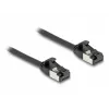 tīkla kabelis DeLOCK RJ45 kabelis spraudnis–spraudnis Cat.8.1 0,25 m Melns