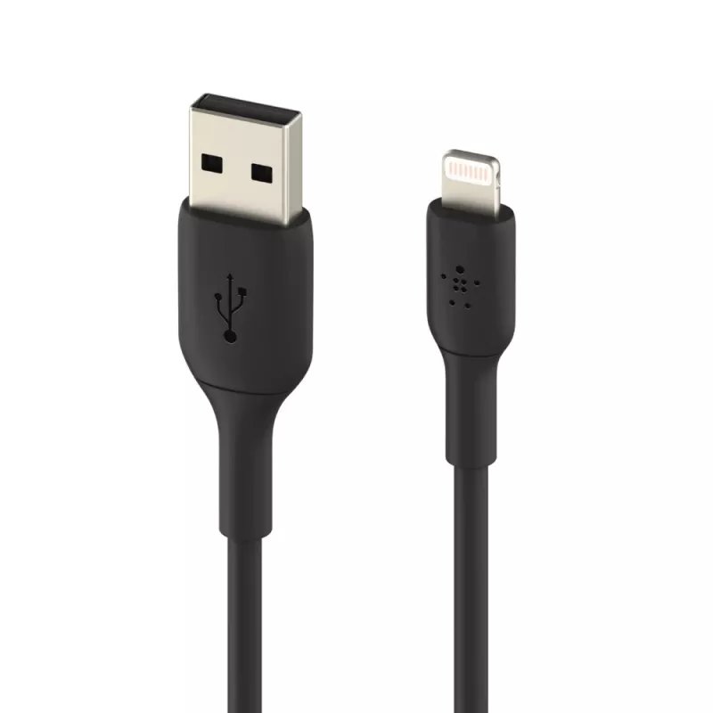 Belkin PVC USB-A uz Lightning 3m Melns