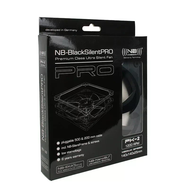 Noiseblocker MelnsSilentPro PK2 ventilators