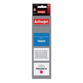 Activejet AE-664M tinte (aizstāj Epson T6643; Supreme; 100 ml; fuksīna)