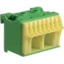 Spaiļu bloks Hager KN10E — Zaļš/Dzeltens zemējuma spaile