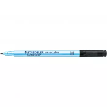 Markieris Staedtler Lumocolor Correctable 305 M-9 Smalks uzgalis Melns