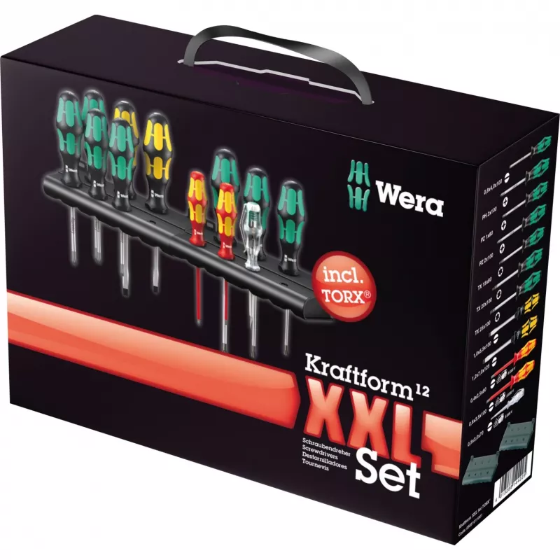 Wera Kraftform XXL 2 Set skrūvgriezis ar griezes momentu