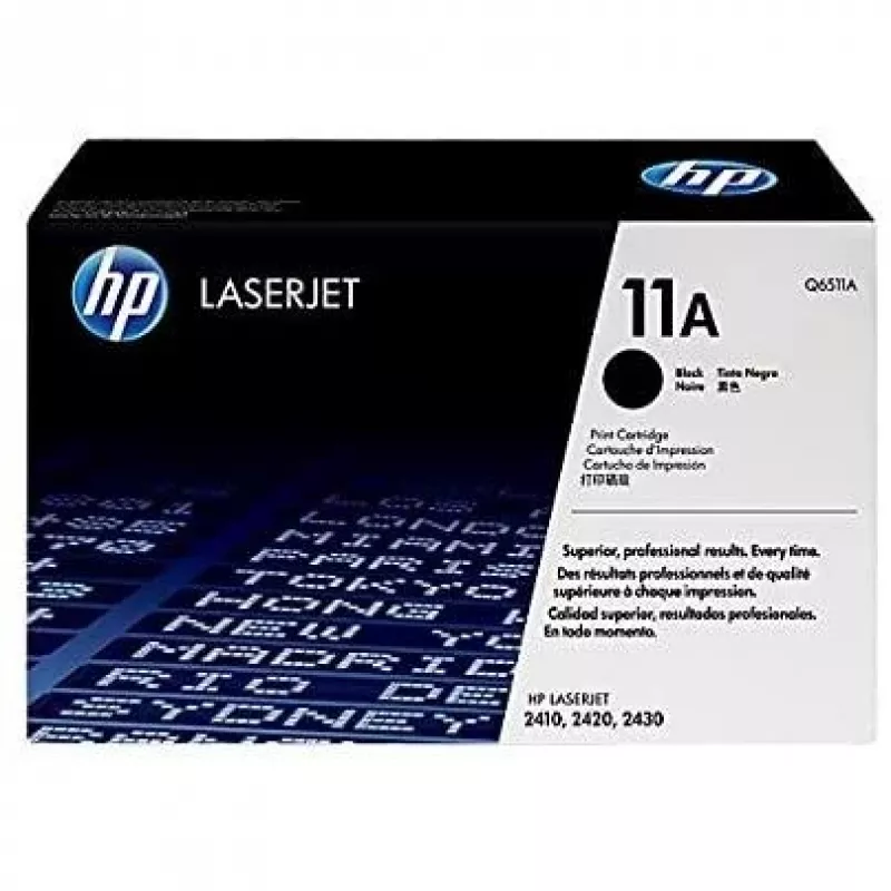 HP Q6511A Oriģinālā tonera kasetne 11A [Lāzerprinterim, melna]