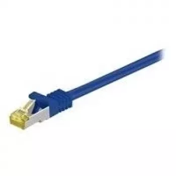 Wentronic Goobay Cat.7 neapstrādāts kabelis, komutācijas kabelis, S/FTP (PiMF), zils, 30 m - LSZH bez halogēniem, varš, RJ45 spraudnis (91673)