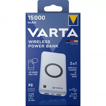 Portable Power Bank Varta Wireless Power Bank 15000 mAh
