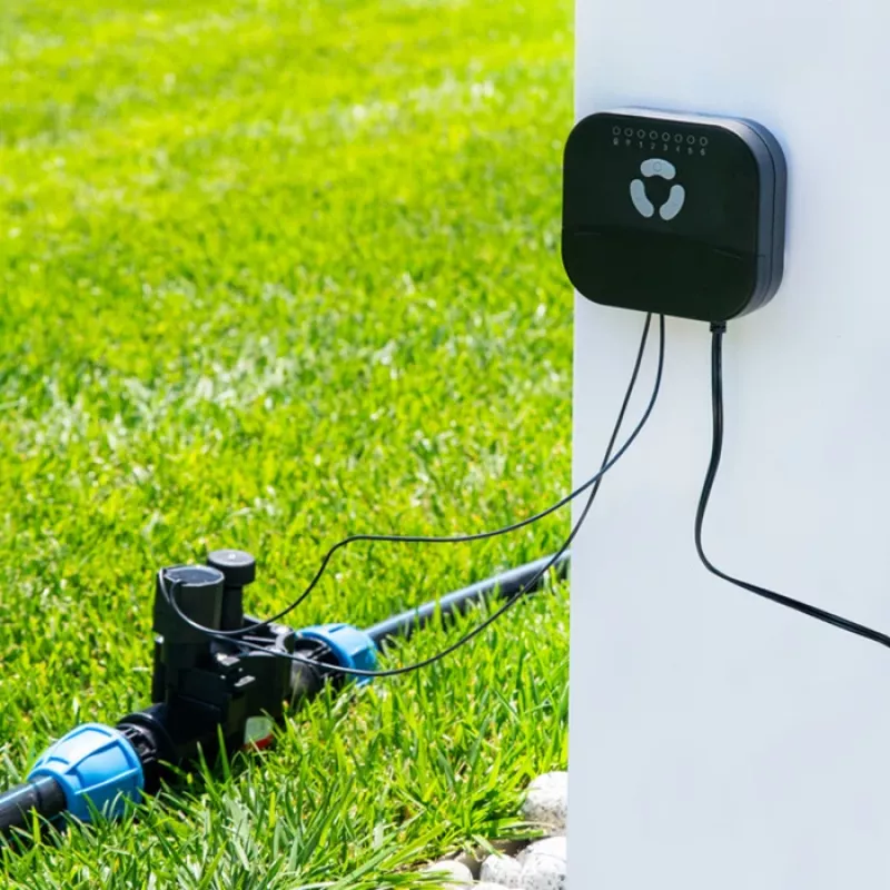 Apūdeņošanas sprinkleru kontrolieris Shelly FrankEver FK-06X ar Wi‑Fi savienojamību automatizētai dārza laistīšanai