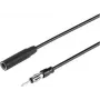 Renkforce 1 m Car Antenna Extension Cable jack 3.5 mm Plug Melns RF-5087926 (RF-5087926)