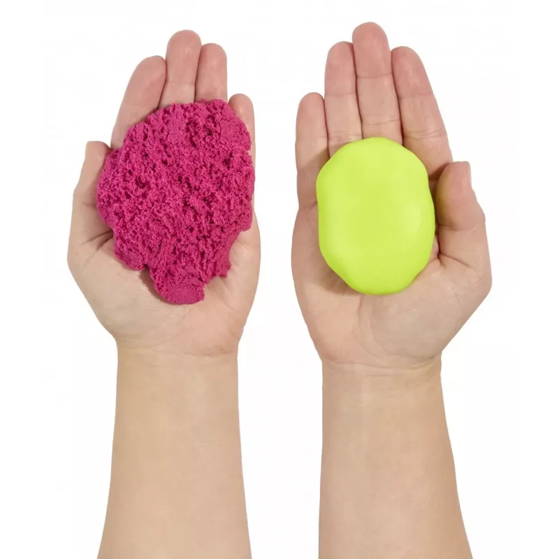 Plastmasas masa Wonder Factory Never Dry Dough, Laima zaļa, Rozā