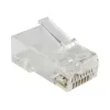 RJ-45 stieples savienotājs Alantec WT118, RJ45 taisns vīrišķais savienotājs, Cat5e, U/UTP (UTP), caurspīdīgi balts, iepakojumā 100