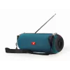 Stereo pārnēsājamais skaļrunis GEMBIRD SPK-BT-17-G — Bluetooth 5.1, 5 W RMS, 1200 mAh, MicroSD, FM, AUX