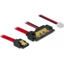SATA kabelis DeLOCK 85240 0,2 m SATA 7‑kontaktu SATA 22‑kontaktu melns