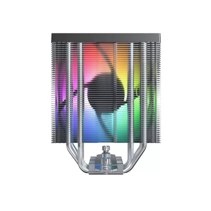 Gaisa dzesētājs Montech NX400 ARGB, 120 mm ventilators, FDB, 800–1950 RPM, TDP 270 W, melns