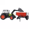 Rotaļu traktors Bruder Claas Nectis 267 F ar pašizgāzēju piekabi