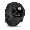Viedpulkstenis GARMIN Instinct — 45 mm, 3,05 cm (1,2 collas) AMOLED 390×390 skārienjūtīgs, 4 GB, GPS, silikona siksna melna, 53 g