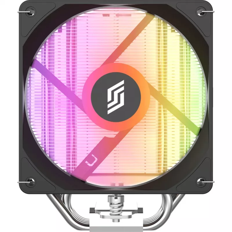 CPU dzesētājs Silentware Bora 120 mm, melns/sudrabots, modelis BORA