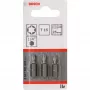 Bosch skrūvgrieža uzgalis īpaši ciets, 3 gab., Torx, T15, tērauds, T15, 25 mm