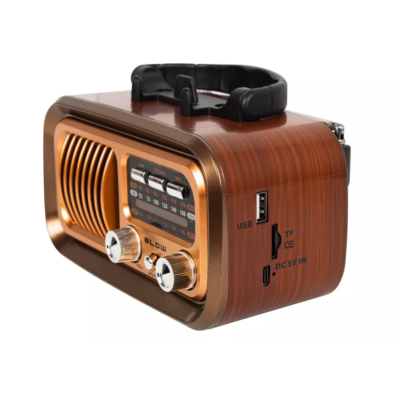 Pārnēsājams analogais AM/FM radio RA16 saules