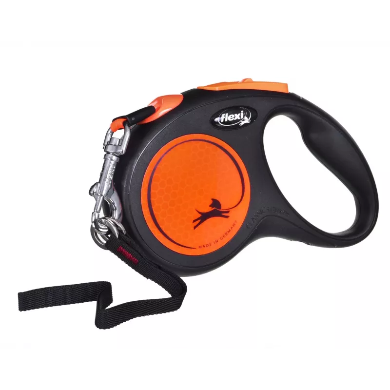 FLEXI jauna Neon M - ievelkama pavada - 5 m