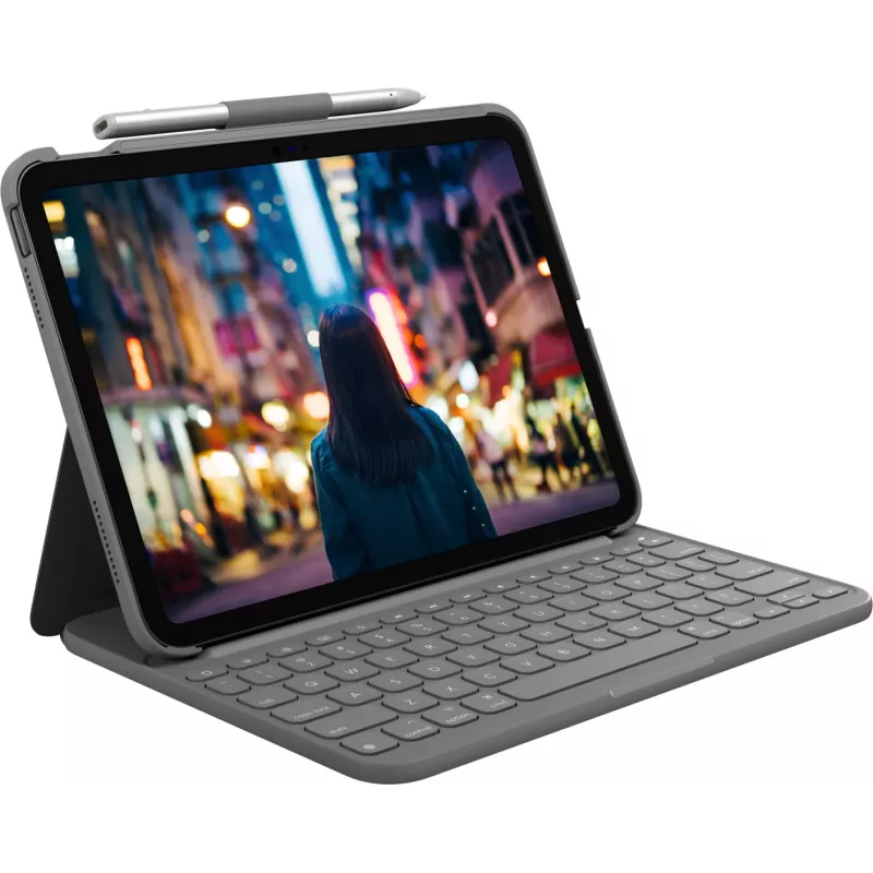 Logitech 920-011423 mobilā ierīču tastatūra QWERTZ vācu Bluetooth pelēka