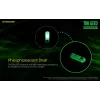 Atslēgu piekariņa lukturītis Nitecore TIKI GITD Pelēks — USB uzlādējams, 1 lm, 55 mm, 12 g, IP66