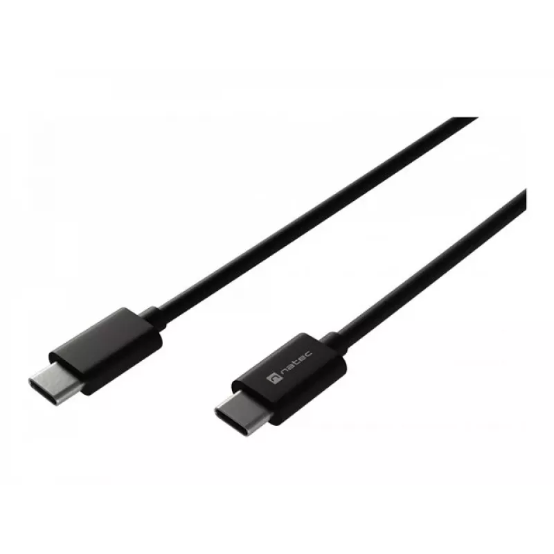 USB-C uz USB-C kabelis NATEC NKA-2146, 1 m, melns