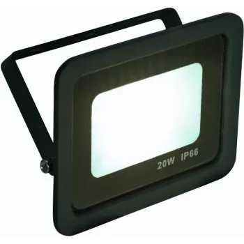 LED prožektors EUROLITE FL-20 SMD CW IP65 20W, auksti balts, kompakts āra apgaismojums