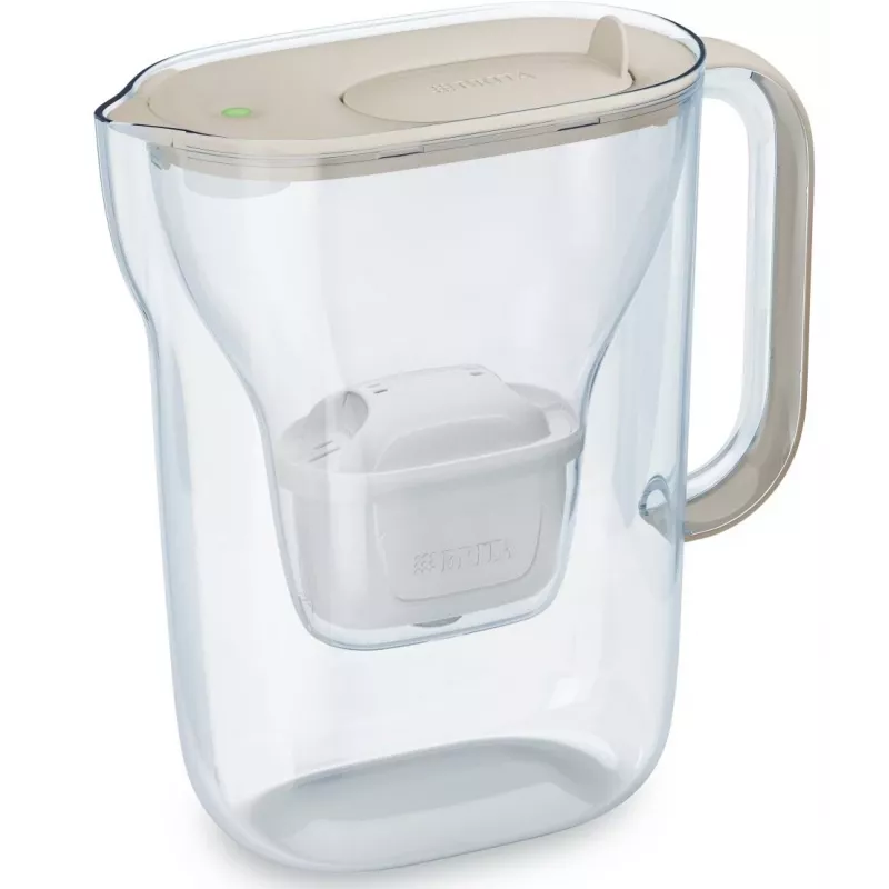 Ūdens filtra krūze BRITA Style Essential 2,4 L ar 3 maiņas kasetnēm (smilšu krāsa)
